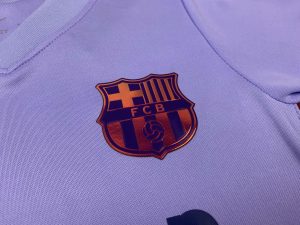 Barcelona 2021/22 Away Kids Kit - Image 6